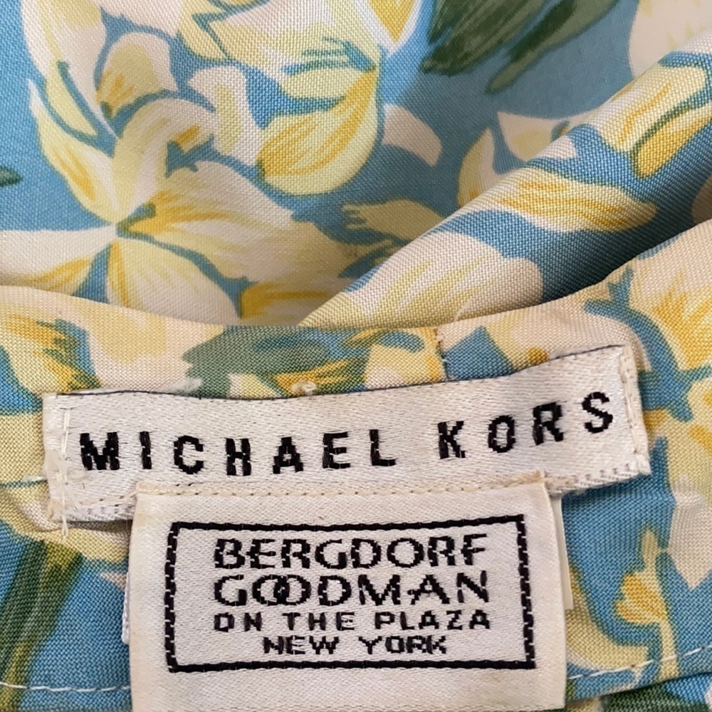 COPY — Vintage MICHAEL KORS Silk Floral Summer Dress XS - Picture 6 of 6